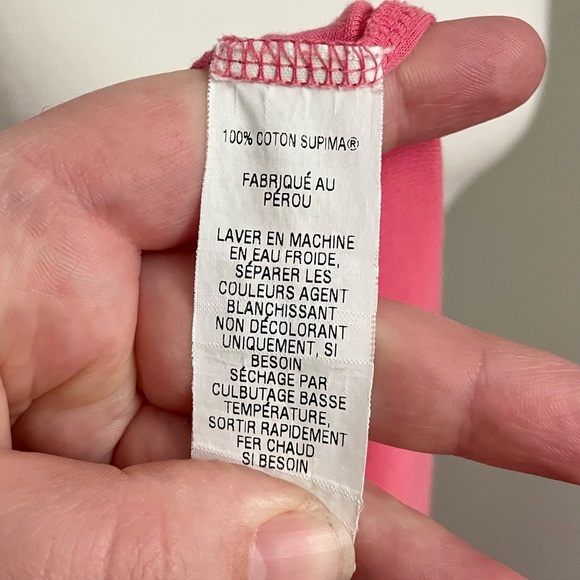 L.L. Bean Supima Cotton Dressing Robe Pink Size Large - Picture 5 of 5